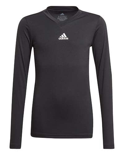 Polera team base negra ajustada niñ@