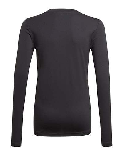 Polera team base negra ajustada niñ@