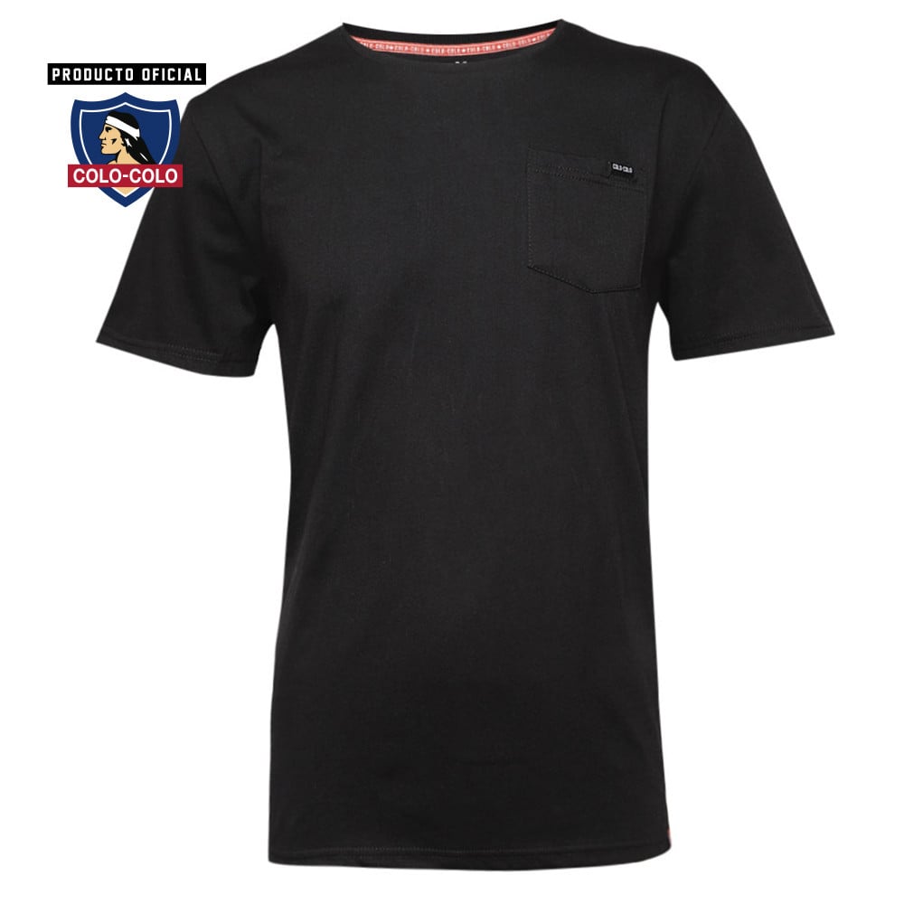 Polera Urbana Big Print Negra Colo-Colo