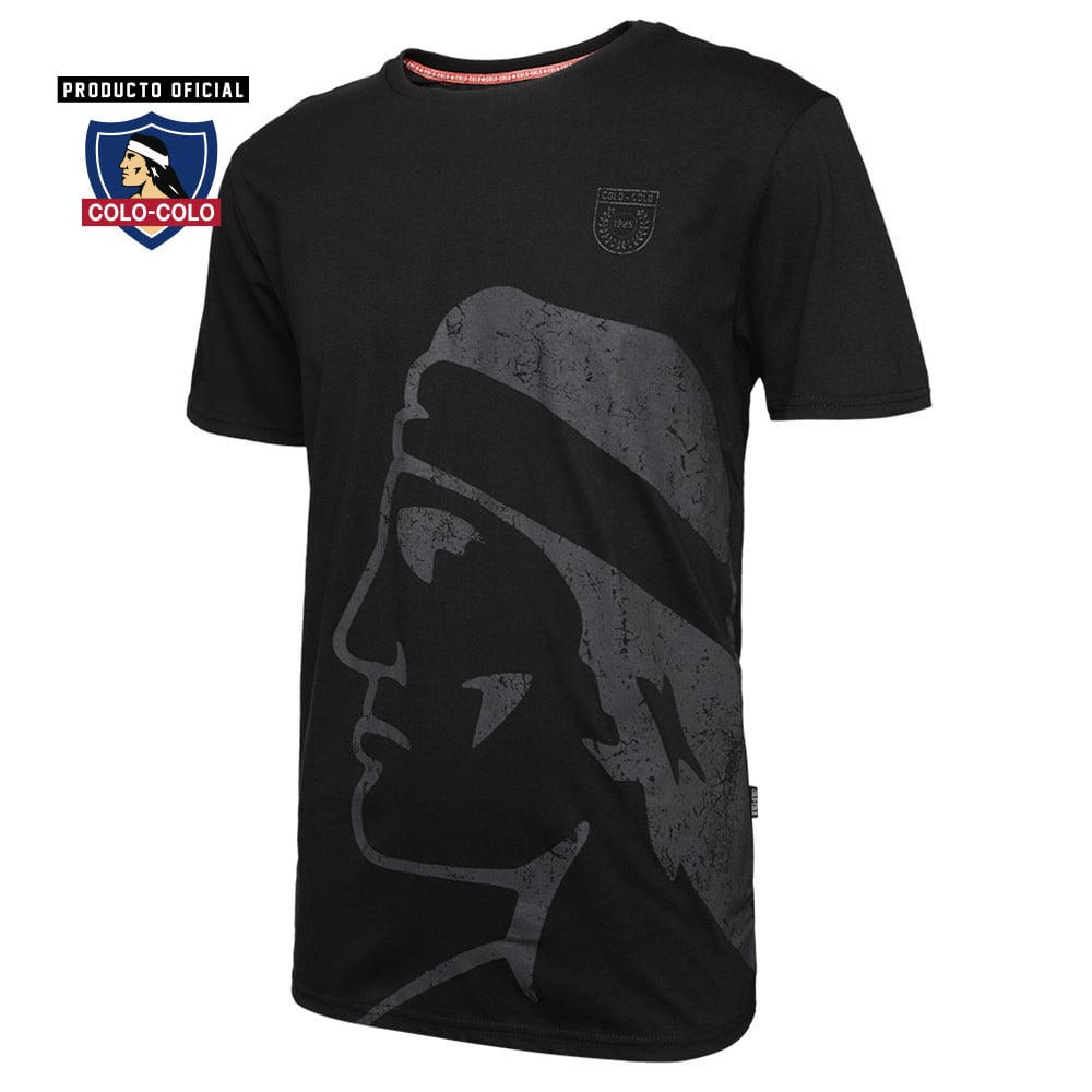 Polera Urbana Negra Big Logo Colo-Colo