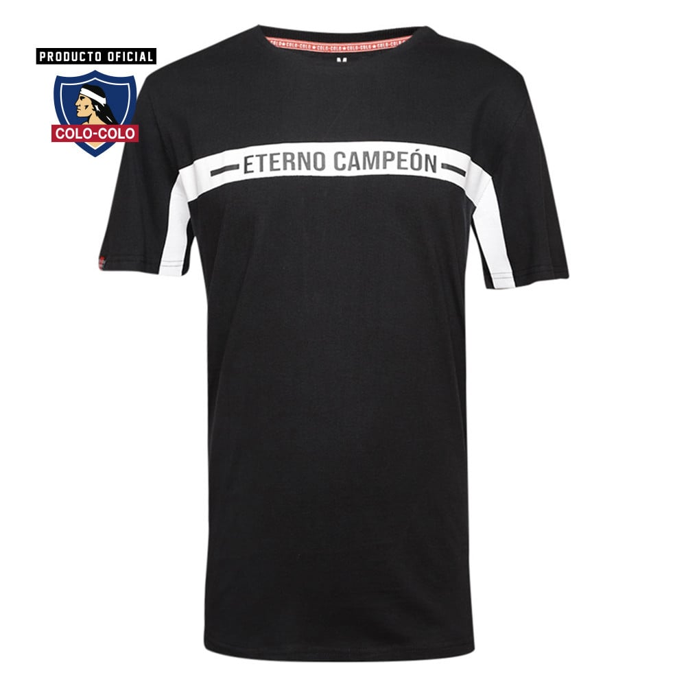 Polera Urbana Negra Eterno Colo-Colo