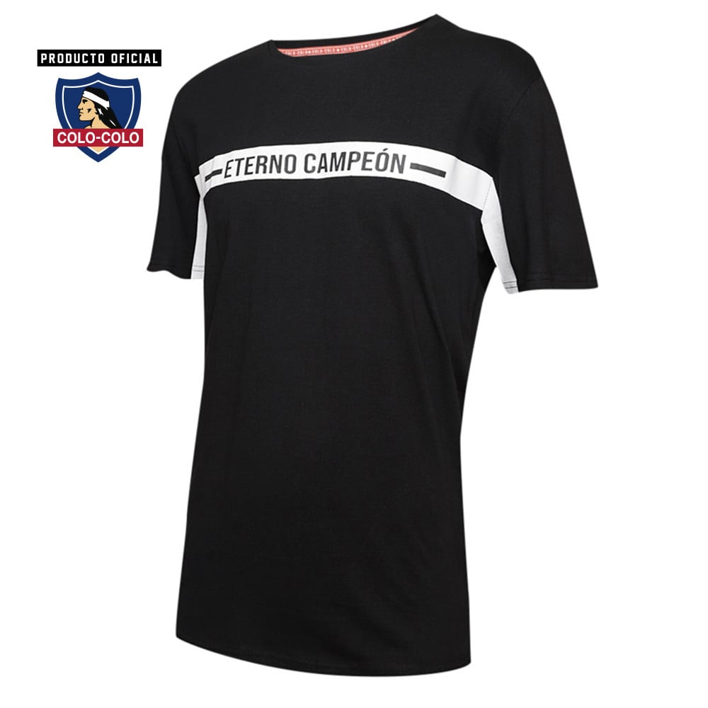 Polera Urbana Negra Eterno Colo-Colo