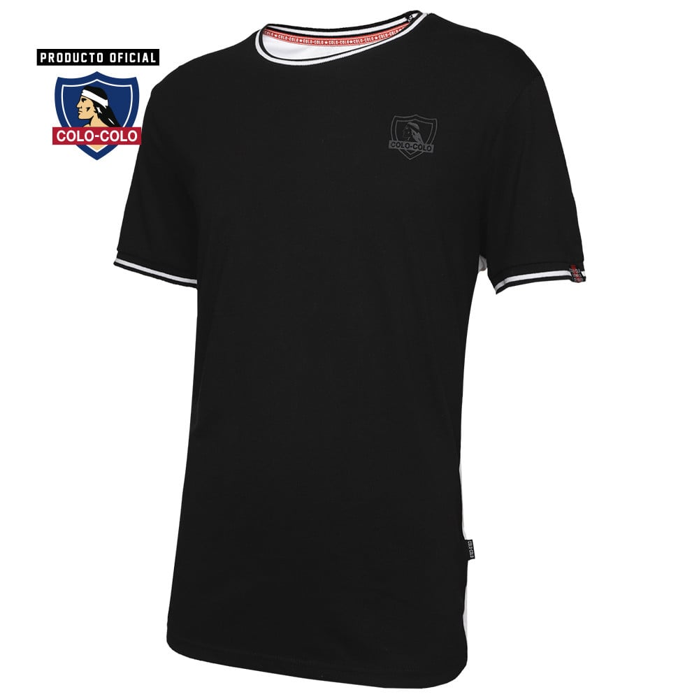 Polera Urbana Negra/Blanca Colo-Colo