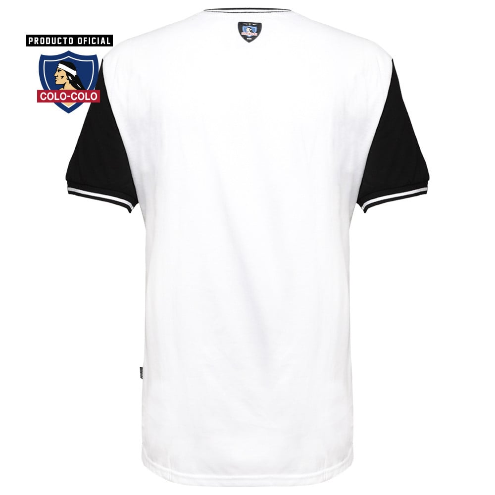 Polera Urbana Negra/Blanca Colo-Colo