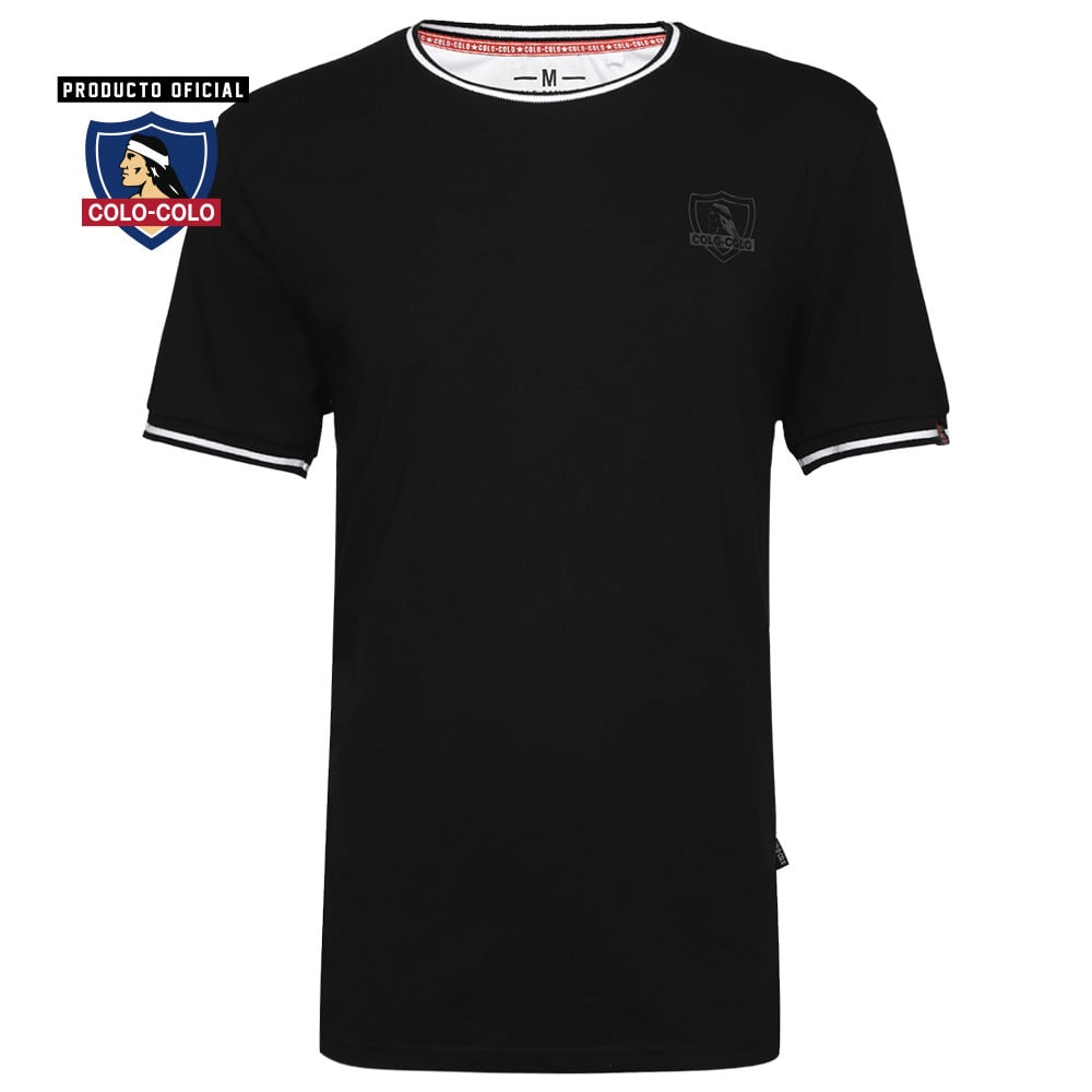 Polera Urbana Negra/Blanca Colo-Colo