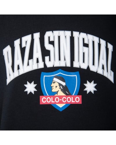 Poleron CC Urbano Hoodie Negro "Raza Sin Igual"
