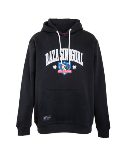 Poleron CC Urbano Hoodie Negro "Raza Sin Igual"