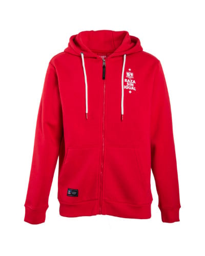 Poleron CC Urbano Zipper "Estrellas de raza" Rojo