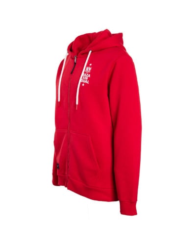 Poleron CC Urbano Zipper "Estrellas de raza" Rojo