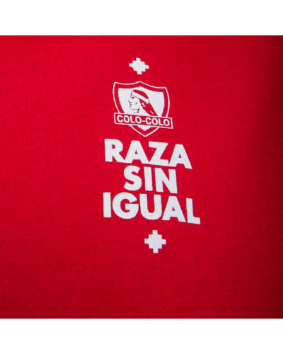 Poleron CC Urbano Zipper "Estrellas de raza" Rojo