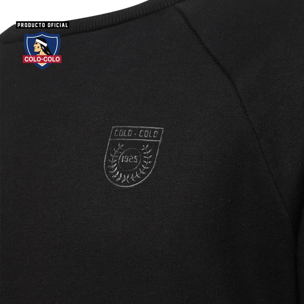 Poleron Urbano Negro Big Logo Colo-Colo
