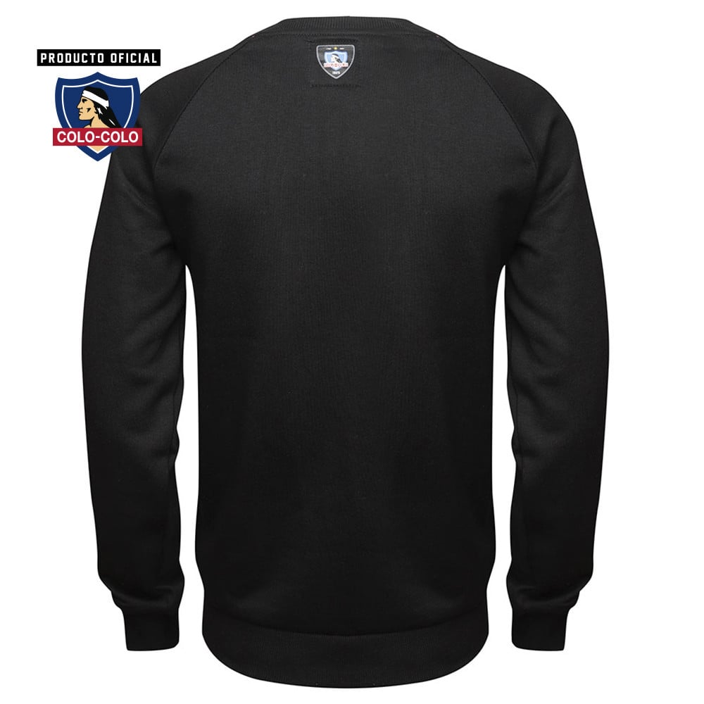 Poleron Urbano Negro Big Logo Colo-Colo