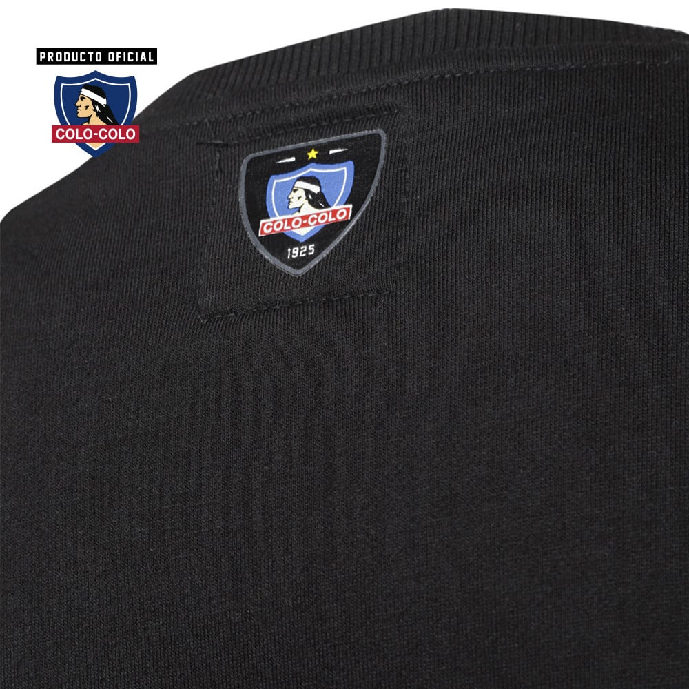 Poleron Urbano Negro Big Logo Colo-Colo