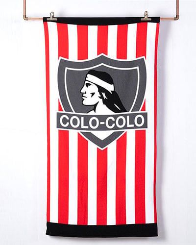 Toalla Playa C/Bolso 70x140+33x42 Colo-Colo Goles