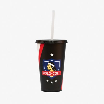 Vaso Plástico Colo Colo logo color